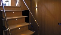 Motor yacht K BLU -  Stairs to accommodation